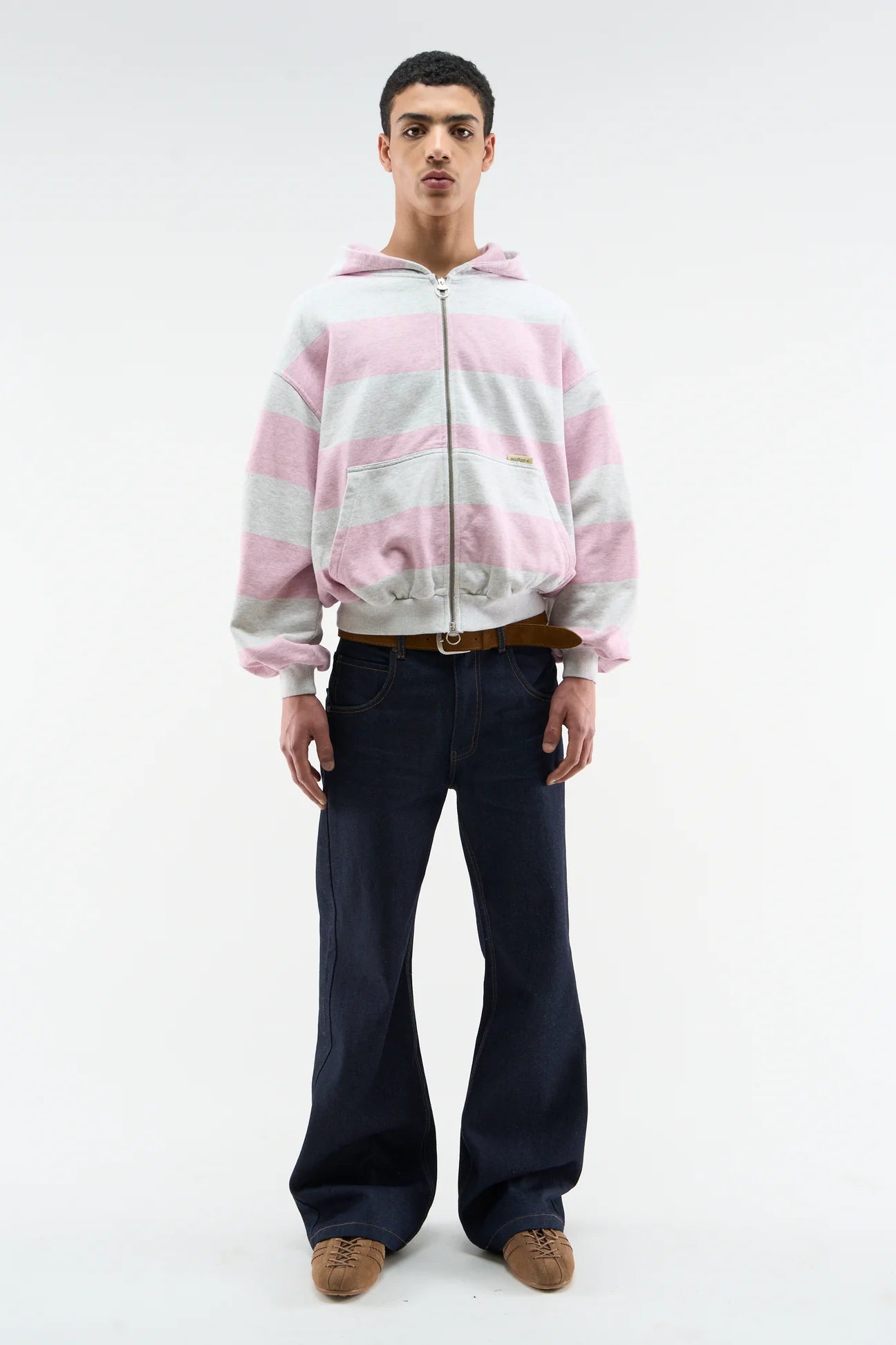 Striped Zip-Up