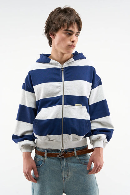 Striped Zip-Up