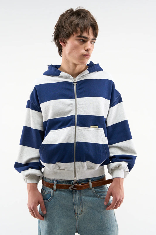 Striped Zip-Up